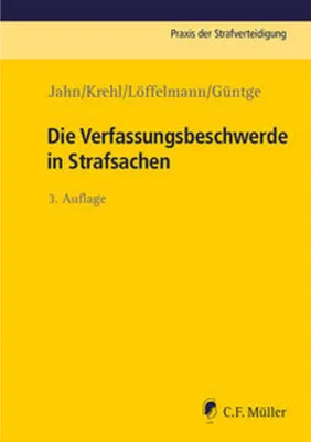 Immagine prodotto di Die Verfassungsbeschwerde in Strafsachen