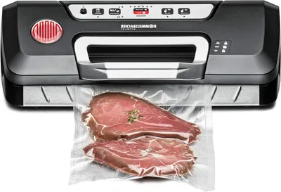 Productafbeelding van Vacuümsealer - Vacumeerapparaat - Voedsel n - Automatisch sealen - 30 cm breed - Zwart zilver