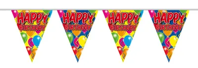 Produktbild von Wimpelkette Happy Birthday