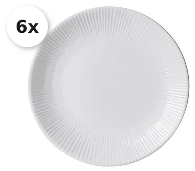 Produktbild von Dessertteller / Frühstücksteller 21cm 6er Set Banda weiss