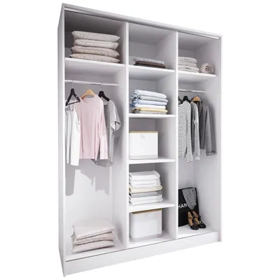 Obrázek produktu pro Otevřená šatní skříň 150 cm MERV K2 bílá