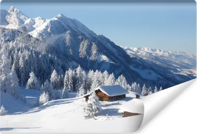 Produktbild von Muralo Fototapete Vlies Winter in den BERGEN Natur Landschaft 3D Br. 90cm x Hö. 60cm