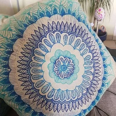 Zdjęcie produktu dla Poszewki dekoracyjne na poduszki 45×45 cm 4 szt wzory Mandala
