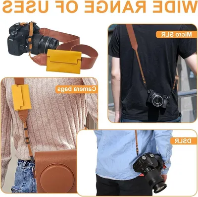 Verstellbarer reflektierender Kameragurt, ideal für Fotografen, langer schwarzer Kameragurt