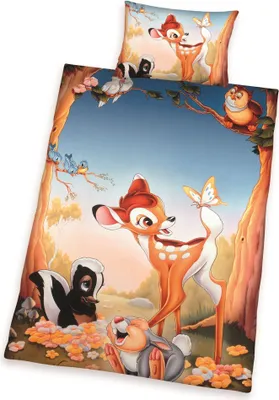 Immagine prodotto di Biancheria da letto per neonati Disney Bambi e Thumper 100 x 135 cm 100% cotone