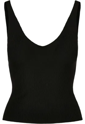 Immagine prodotto di Urban Classics Donna - Canotta a costine schwarz - M