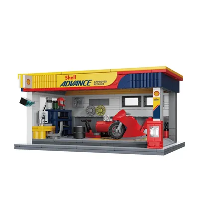 Obrázok produktu pre Stavebnicové kocky Cada Shell čerpacia stanica, 330 dielov, C66034W