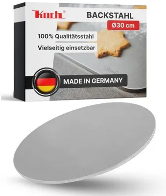 Produktbild von KOCH #63 BACKSTAHL rund 30 x 0,6 cm massive Qualität für Grill + Backofen, Pizza