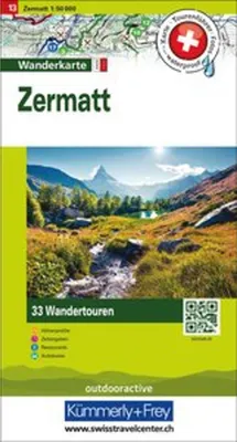 Obrázok produktu pre Kümmerly+Frey Turistická mapa 13 Zermatt 1:50 000