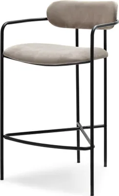 A studio shot of a bar stool.
