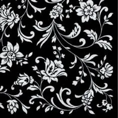 Produktbild von Servietten 24x24 cm - Arabesque Black black-white