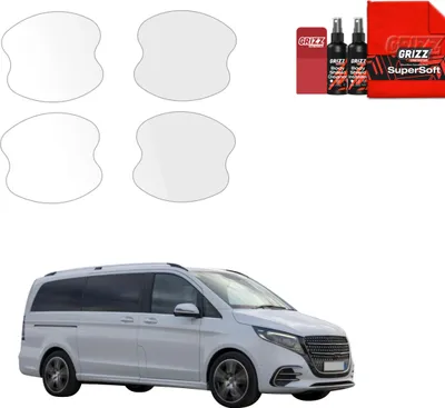 Obrázek produktu pro Ochranná fólie 4 v 1 Grizz Protector pro prohlubně dveřních klik – Mercedes třídy V (2025–2026)