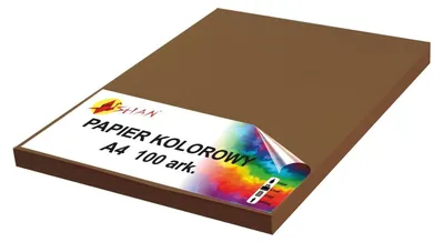 Obrázek produktu pro Barevný papír A4 90g hnědý tmavý 100 listů
