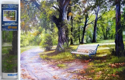 Obrázok produktu pre NORIMPEX Diamantové maľovanie Preslnená lavička 30x40cm