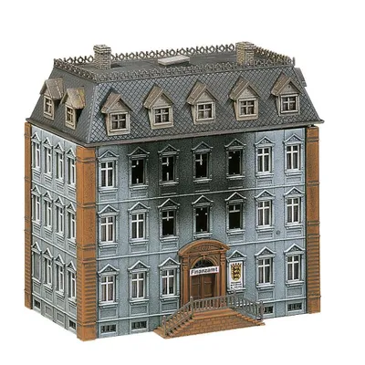 Produktbild von FALLER 231721 - Brennendes Finanzamt - Spur: N - Gebäude für Modelleisenbahnen - Maßstab: 1:160