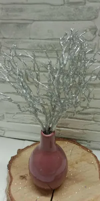 Produktbild von Akces Dekorativer Glitzerzweig für Weihnachtsdekorationen