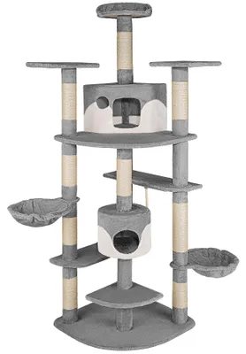 Produktbild von tectake® Kratzbaum Fippi 201 cm inklusive Spielkordel und Kippschutz