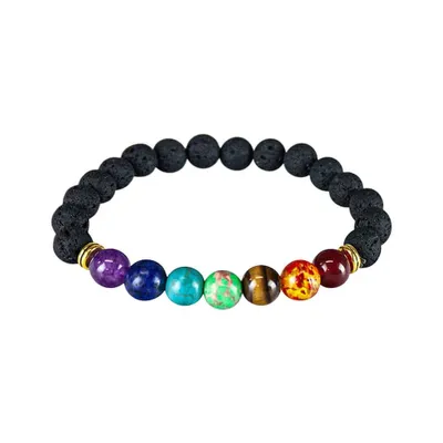 Produktbild von Chakra-Armband mit Golddetails