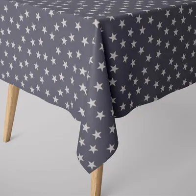 Produktbild von SCHÖNER LEBEN. Tischdecke Little Star Twilight Sterne blau weiß Größe 130x200cm