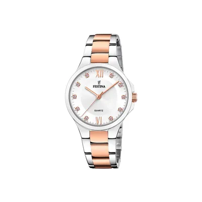 Produktbild von Festina Damen Uhr Casual Edelstahl Armbanduhr silber rose UF20612/1