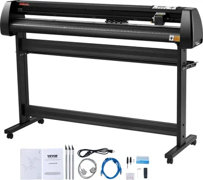 Produktbild von VEVOR 53 Inch Vinyl Schneideplotter Vinyl Cutter Plotter 1350 mm Slogan Cutting Plotter Desktop Machine mit der Software
