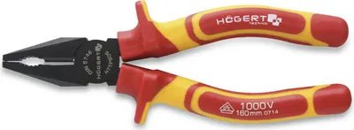 Obrázok produktu pre Kombinované kliešte Högert 200 mm, 1000 V, VDE