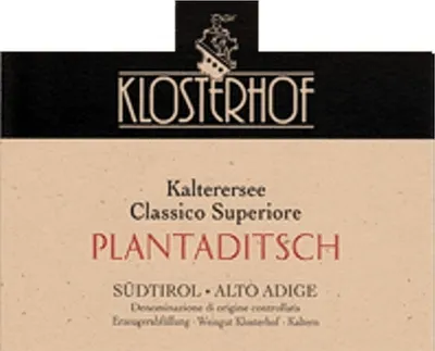 Produktbild von Kalterer See Classico Plantadisch - 2023 - Weingut Klosterhof
