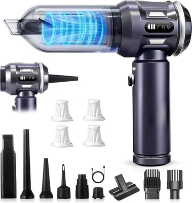 Produktbild von Citybee Handstaubsauger Akku, Mini kabellos, 25000Pa, 4-in-1, Bürstenloser Motor, 3 Saugstufen, tragbar für Auto & Zuhause