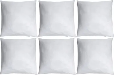 Produktbild von Kissenfüllungen - 40 x 40 cm - Weiß - Faserbällchen - 6er Set