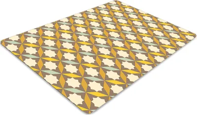 Produktbild von Stuhlunterlage Bürostuhlunterlage 120 cm x 90 cm Bodenmatte Bürostuhlunterlage - Vintage-Muster