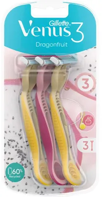 Produktbild von Gillette Venus3 Dragonfruit Einweg-Rasierer 3er
