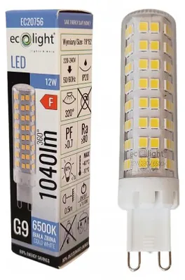 Immagine prodotto di Lampadina LED 12W 1040lm 6500K G9 Eco Light EC20756