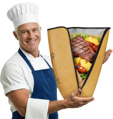 Produktbild von Grilldecke 18 Zoll, tragbar, wiederverwendbar, Aluminiumfolie, für Camping
