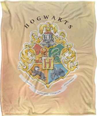 Produktbild von Harry Potter - Hogwarts Wappen Decke, Seidig, Supersoft TV24954 (Einheitsgröße) (Bunt)