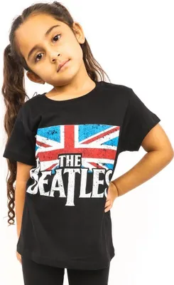 Immagine prodotto di The Beatles - Maglietta con logo per bambini RO1630 (140) (nero)
