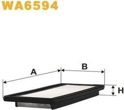 Produktbild von Luftfilter WIX FILTERS WA6594 für HYUNDAI ATOS (MX) Filtereinsatz
