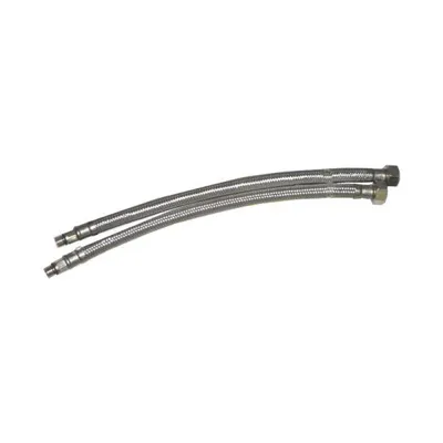 Produktbild von Edm 30 Cm Flexibler Schlauch 2 Einheiten Silber  Silber One Size