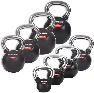 Imagen del producto de Silecomplaza: Mancuernas Kettlebell con revestimiento de goma y mango cromado