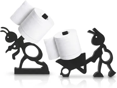 Produktbild von 2 Stück Ameisen Toilettenpapierhalter, witzige Klopapier Aufbewahrung für Badezimmer und Schlafzimmer