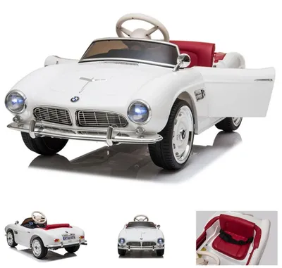 Immagine prodotto di ES-Toys auto elettrica per bambini BMW 507 vintage con licenza pneumatici EVA 2x 35 watt