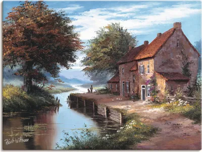Produktbild von ARTland Leinwandbild Früher Morgen Größe: 120x90 cm