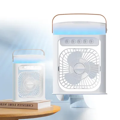 Produktbild von Tragbare Klimaanlage mit Sprühnebel, Multifunktions-Sprühventilator für den Haushalt, Luftbefeuchter, wassergekühlter Ventilator für Klimaanlagen