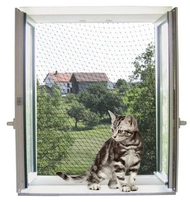 Produktbild von Kerbl Katzenschutznetz (L x B 2 x 3 m, inkl. Befestigungsmaterial) 82653