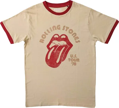 Produktbild von The Rolling Stones - Tričko "US Tour '78" pre mužov/dámy Uni RO5558 (XXL) (Natural/Orange)