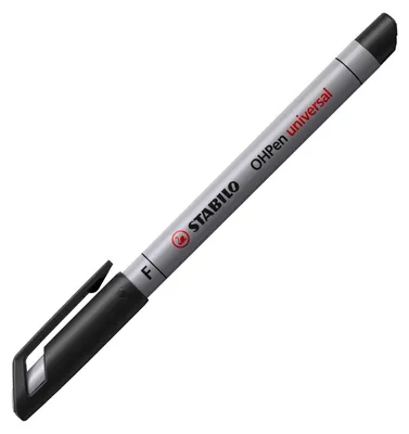 Image de Stylo à feuilles - STABILO OHPen universal - soluble à l'eau fin - pack de 8 - avec 8 couleurs différentes