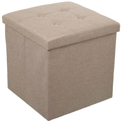 Productafbeelding van Zitzak om op te plakken van Polyester in Beige, 45 x 45 x 45 cm