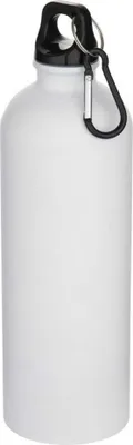 Produktbild von Floso - "Oregon" Wasserflasche, Recycelter Edelstahl, Karabinerverschluss, 750ml PF4783 (Einheitsgröße) (Weiß)
