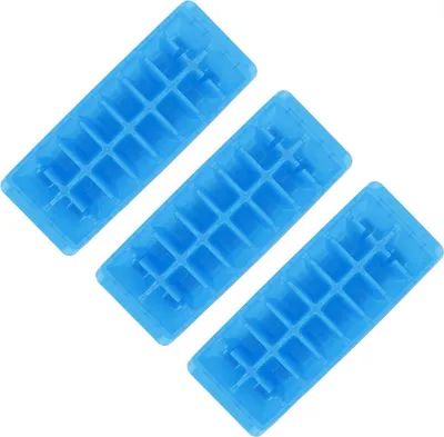 Image de Lot de 3 bacs à glaçons bleus de 16 glaçons Fackelmann