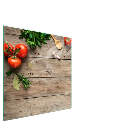 Produktbild von Glasschutzplatte Für Herd 50X52 Holz