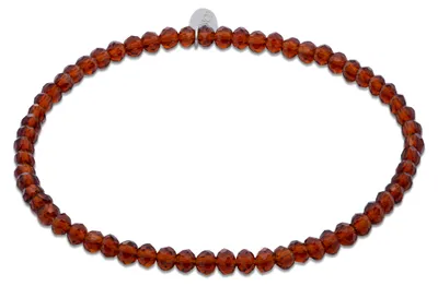 Produktbild von CO88 Collection - 8CB-91319 - kralenarmband vrouwen met rode kristalstenen - 3 mm
